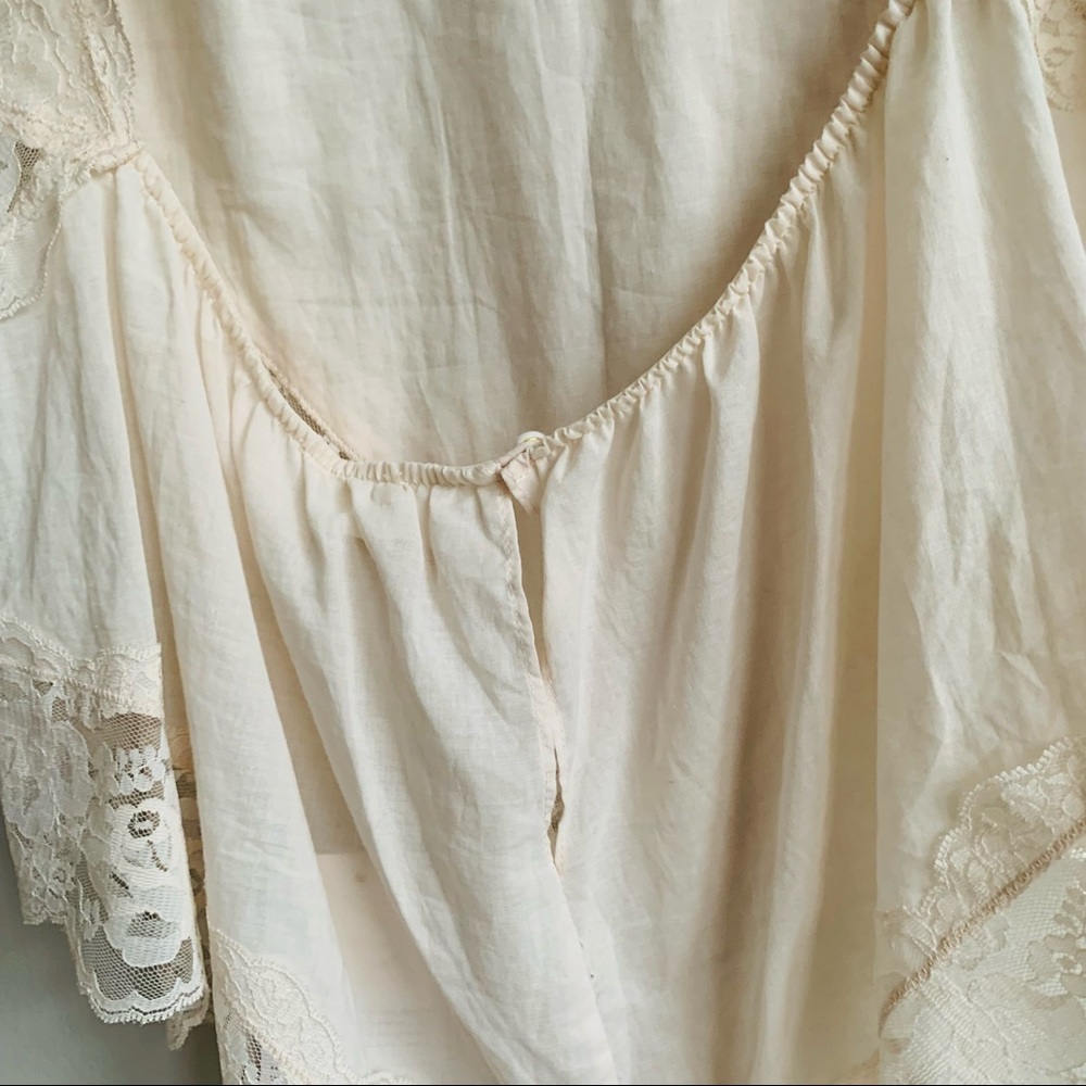 Zimmermann Botanica Teddy Lace Trim Cotton Bodysuit Milk Cream - Picture 13 of 16